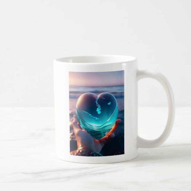 Very beautiful romantic heart picture AI Kaffeetasse (Rechts)