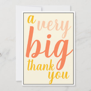 Very Big Thank You Boss or Staff Apprevention Dankeskarte