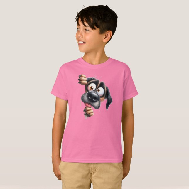 very cute funny scared puppy T-Shirt (Vorne ganz)