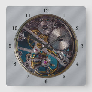 Very Fun Simulated Transparent Wall Clock Quadratische Wanduhr