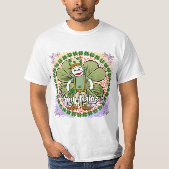 Very Irish Sock Monkey T-Shirt (Vorderseite)