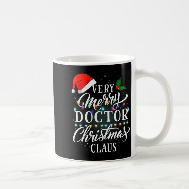 Very Merry Doctor Christmas Claus Pajamas  Kaffeetasse (Rechts)