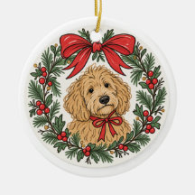Very Merry Doodles Goldendoodle Weihnachtsbaumschm
