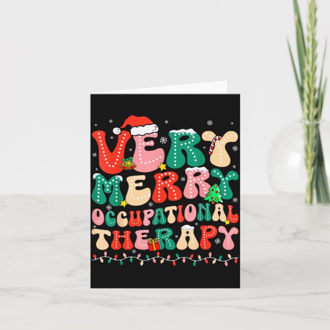 Very Merry Occupational Therapy Groovy Ot Squad Ch Karte (Vorderseite)