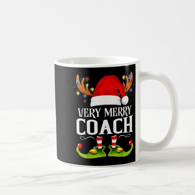 Very Merry X-mas Coach Matching Christmas  Kaffeetasse (Rechts)
