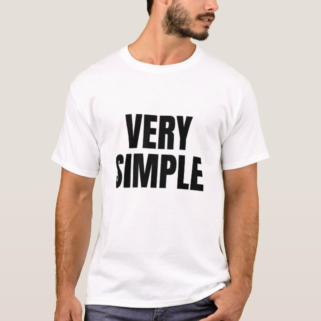 VERY SIMPLE (Dark) T-Shirt (Vorderseite)