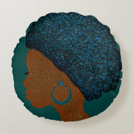 Verzaubererin Rundes Kissen