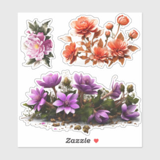 Verzaubernde Blume Blumenkleber anpassen Aufkleber
