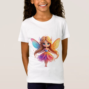 Verzaubernde Fantasy-Fee mit farbenfrohen Flügeln T-Shirt