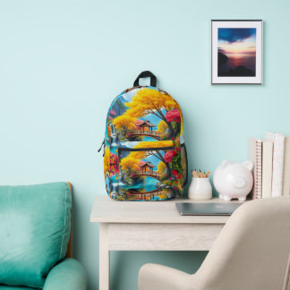 Verzaubernde japanische Gartenkunst für Kinder Bedruckter Rucksack