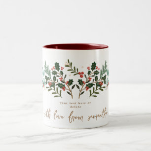 Verzaubernde klassische Eleganz Weihnachten Ferien Zweifarbige Tasse