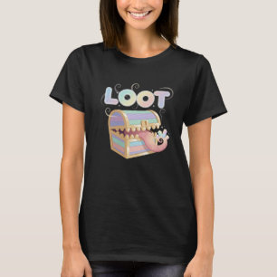 Verzaubernde Mimic-Kiste "Beute" Pastell-Gaming-Ku T-Shirt