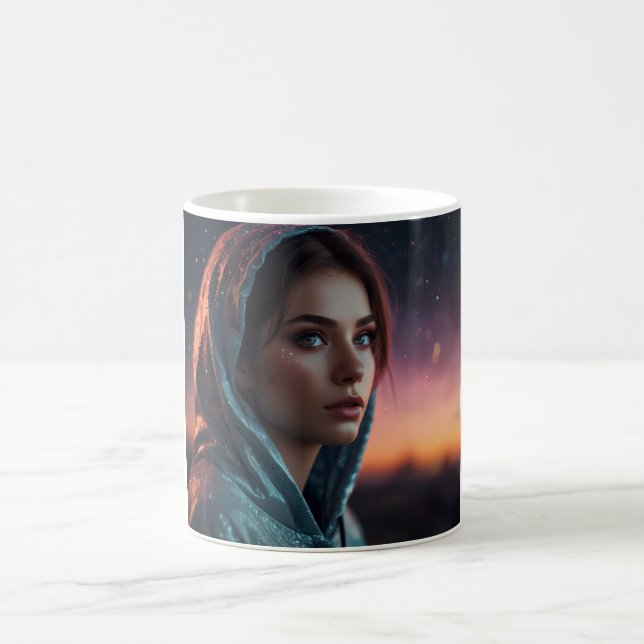 "Verzaubernde Portrait-Tasse" Kaffeetasse (Mittel)