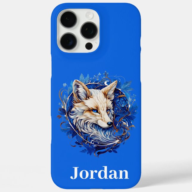Verzaubernder Fuchs mit Individuelle Name Case-Mate iPhone Hülle (Rückseite)