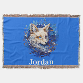 Verzaubernder Fuchs mit Individuelle Name Decke