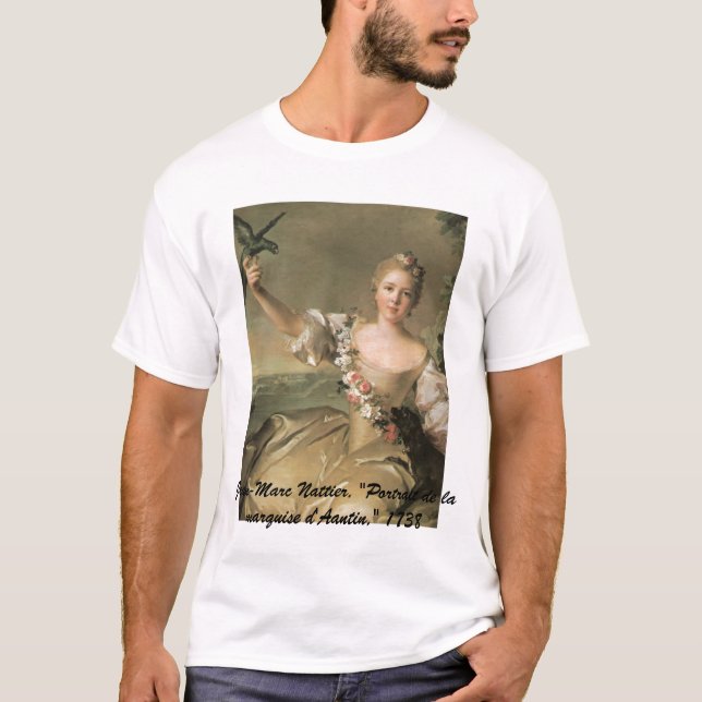 Verzauberndes Beauty_1, Jean-Marc Nattier, "Portr… T-Shirt (Vorderseite)