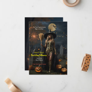 Verzauberndes Halloween  Mitteilungskarte