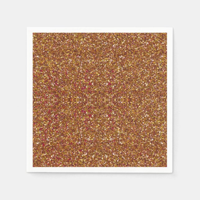 Verzaubert Cranberry-Gold-PAPIERNAPKINS Serviette (Vorderseite)