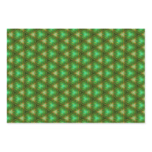 Verzaubert Grün- und Golddekoration