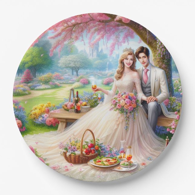 Verzaubert immer nach Papierplatte Pappteller (Vorderseite)