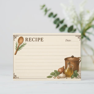 Verzaubert in der Toskana Rezeptkarte