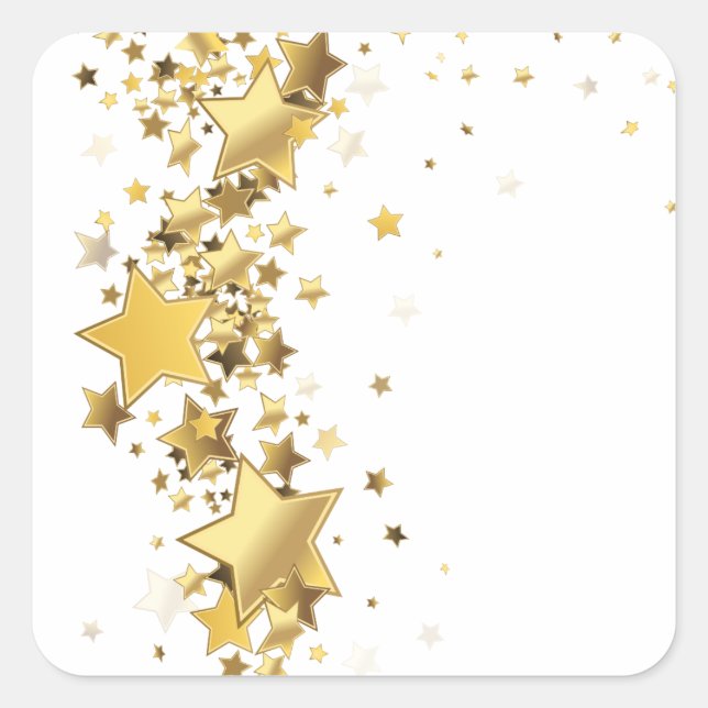 verzaubert quadratischer aufkleber (Vorderseite)