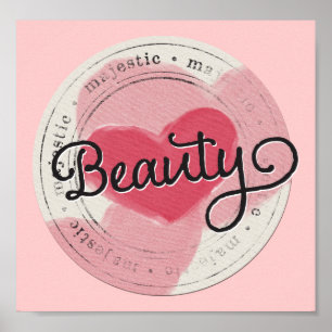 verzaubert WERTVOLLE PINK-SCHÖNHEIT MAJESTI Poster