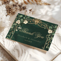 Verzauberte Art Nouveau Vintage Hochzeit Danke