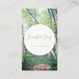 Verzauberte Birken-Holz-Visitenkarten Visitenkarte