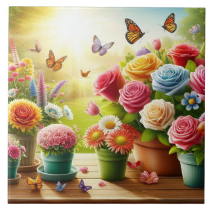 Verzauberte Blooms Fliese