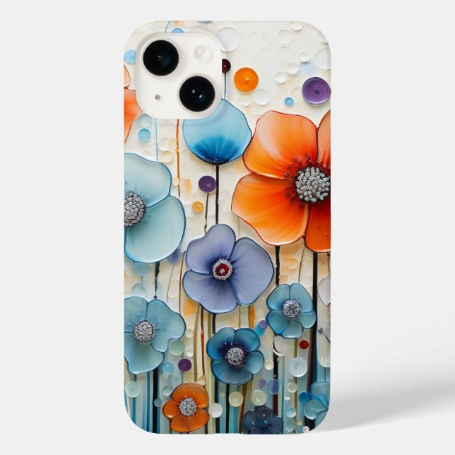 Verzauberte blühende Wiesen-Wildblumen Case-Mate iPhone Hülle (Rückseite)