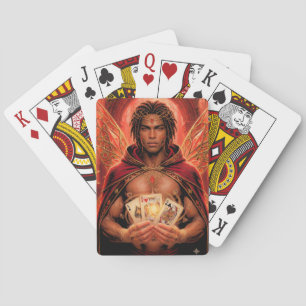 Verzauberte Deck Muse Mann in Rot Spielkarten