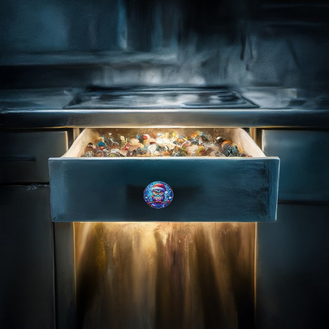 Verzauberte Eule auf Baumzweig gehaust Keramikknauf (Von Creator hochgeladen)