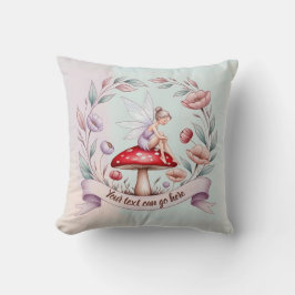 Verzauberte Fairycore Fairy auf einem Toadstocker Kissen
