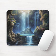 Verzauberte Fantasie-Wasserfall-Traumlandschaft
