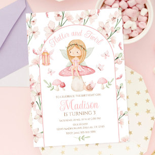 Verzauberte Fee Whimsical Magischer Garten Geburts Einladung