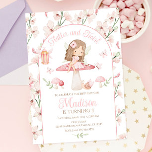 Verzauberte Fee Whimsical Magischer Garten Geburts Einladung