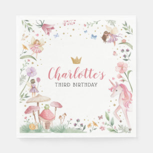 Verzauberte Feen-Gartenparty-Servietten Serviette
