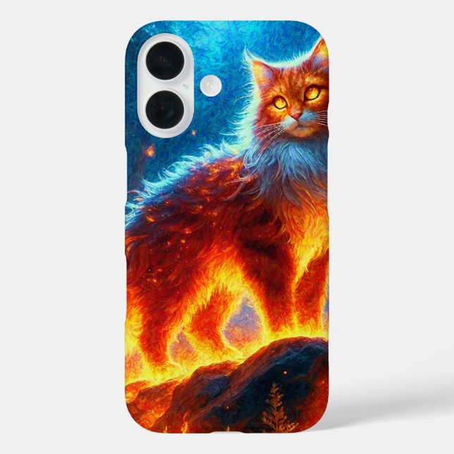 Verzauberte Feuerfeline Case-Mate iPhone Hülle (Rückseite)
