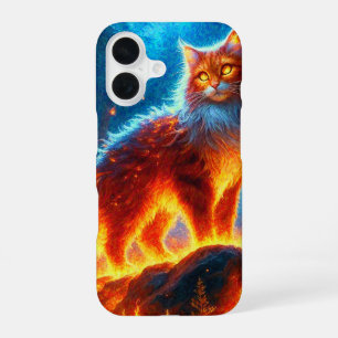 Verzauberte Feuerfeline iPhone 16 Hülle