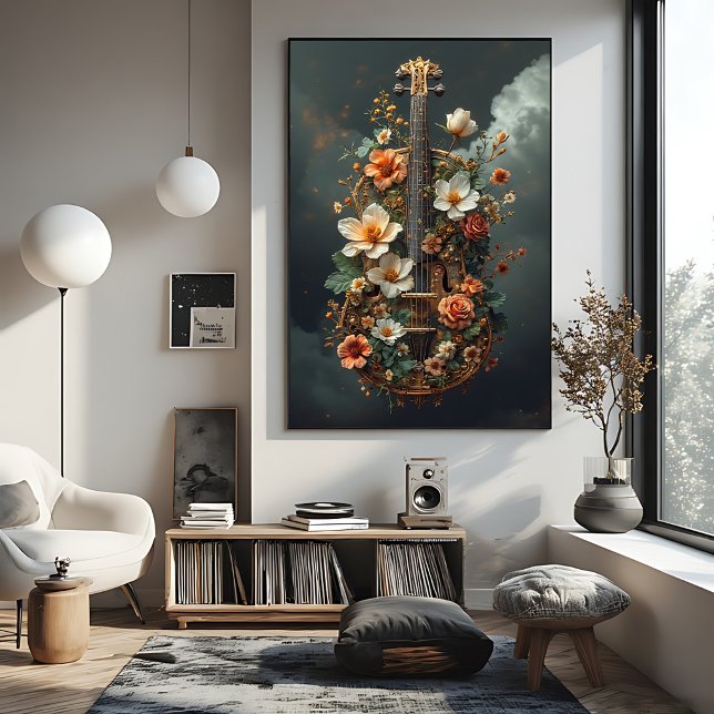 Verzauberte Florale Cello-Fantasie Poster (Von Creator hochgeladen)