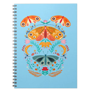 Verzauberte Flügel Magische Moth Butterfly Notizblock