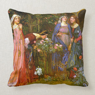 Verzauberte Gartenwaterhouse-schöne Kunst Kissen