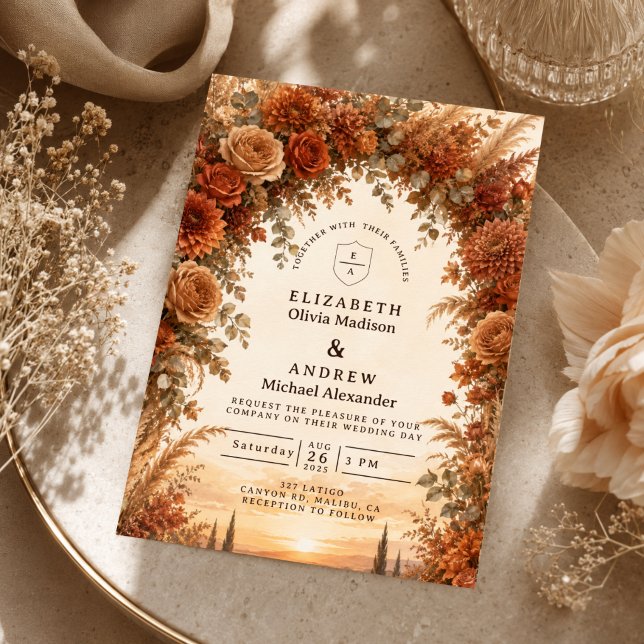 Verzauberte Herbstbogenhochzeit Einladung (Von Creator hochgeladen)