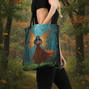 Verzauberte Herbstfee-Erntedank-Fantasie-Kunst
