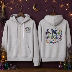 Verzauberte Hexenkatzen-Apotheke Aquarell Hoodie
