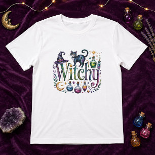 Verzauberte Hexenkatzen-Apotheke Aquarell T-Shirt