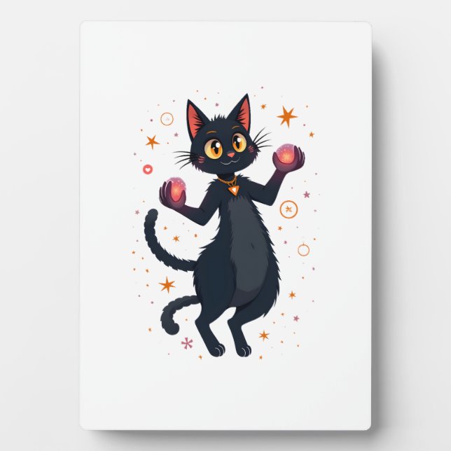verzauberte Katze Fotoplatte (Vorderseite)