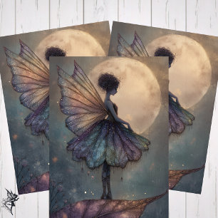 Verzauberte Mondlicht-Fee-Wasserfarben-Fantasy Geschenkpapier Set