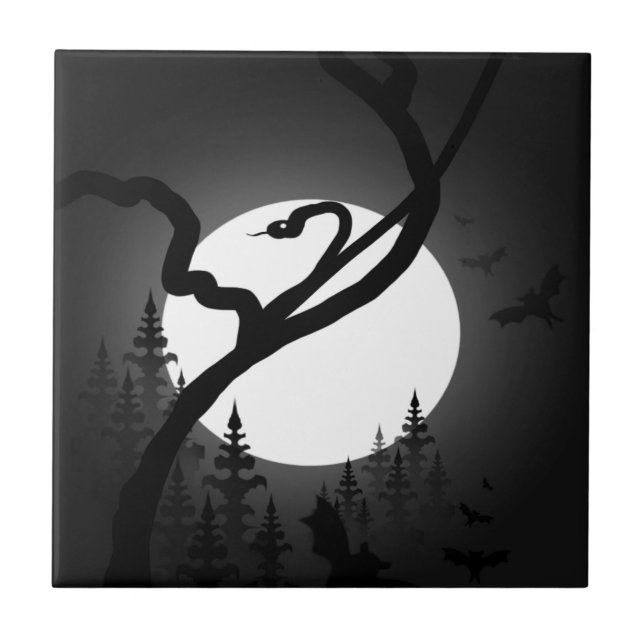 verzauberte Nacht Fliese (Vorderseite)